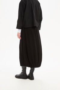 Tirelli Jersey Pin Tuck Hem Skirt