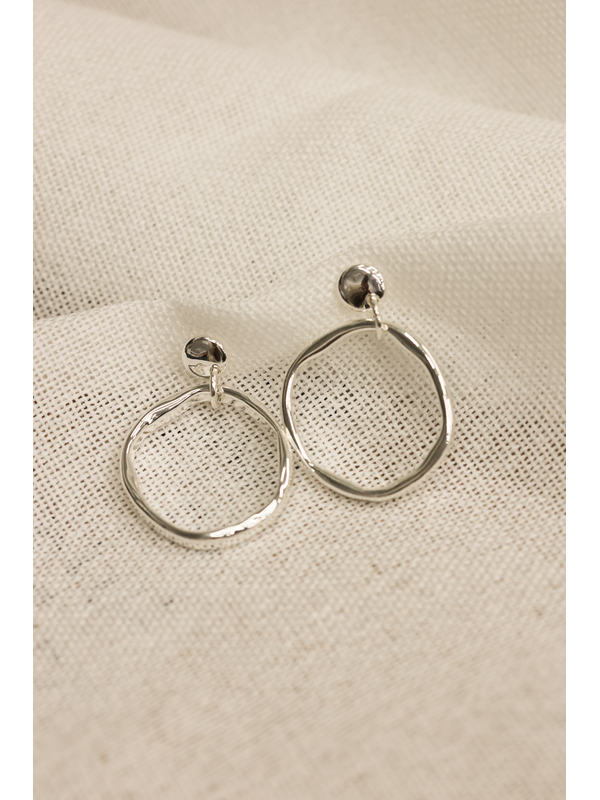 She Jewellery Sculpted Oval Earrings