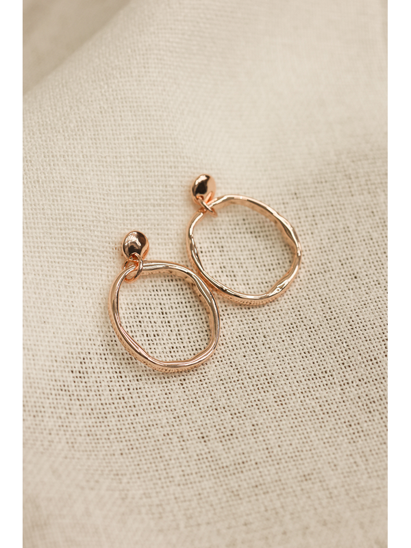 She Jewellery Sculpted Oval Earrings