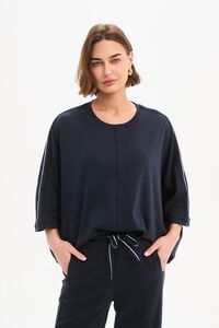 Tirelli Oversized 3/4 Stripe Sleeve Tee