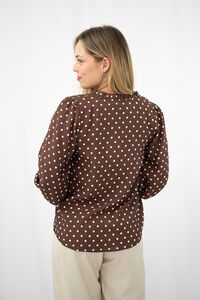 Fria The Label Polka Dot Lace Edge Blouse