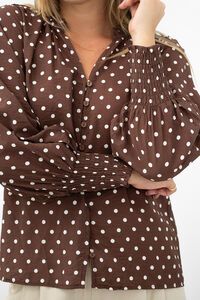 Fria The Label Polka Dot Lace Edge Blouse