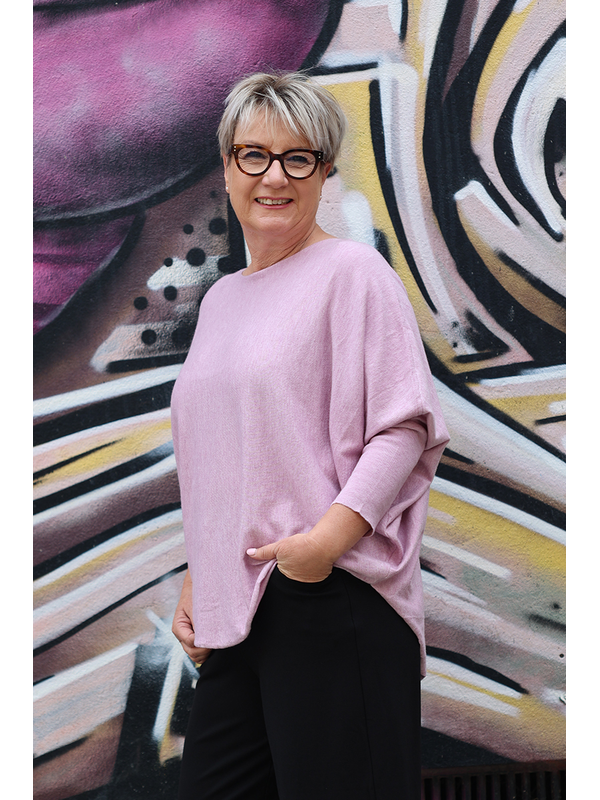 Fria The Label Curved Hem Box Jumper