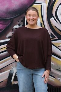 Fria The Label Curved Hem Box Jumper