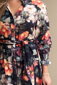 Fria The Label Floral Godet Midi Dress