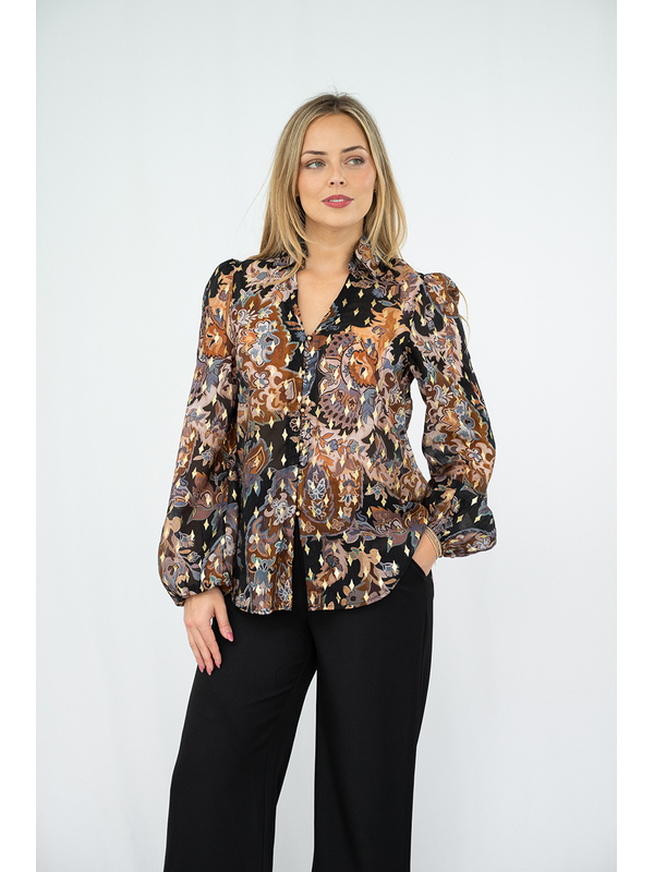 Fria The Label Batik Floral Blouse