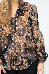Fria The Label Batik Floral Blouse