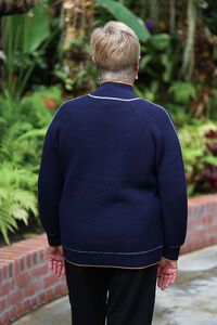 White On Black Contrast Turtle Neck Top