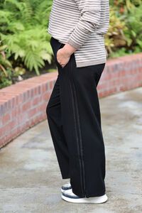 White On Black Wide Leg Pant