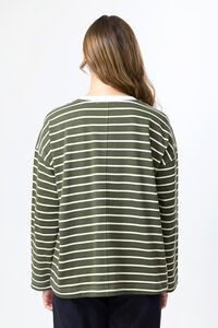 Stella + Gemma Drop Shoulder Stripe Tee