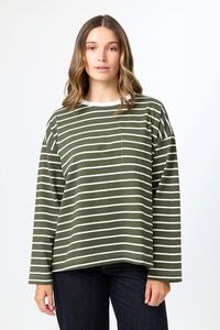 Stella + Gemma Drop Shoulder Stripe Tee