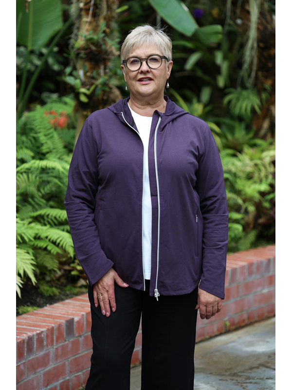 White On Black Short Zip Jacket