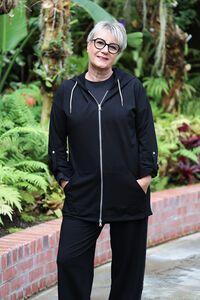 White On Black Oversized Jacket