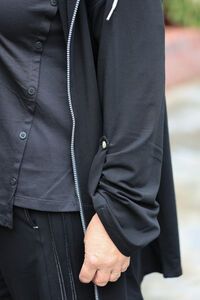 White On Black Oversized Jacket