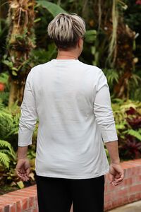 White On Black V Rouche Side Top