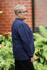 White On Black Cotton Jacket