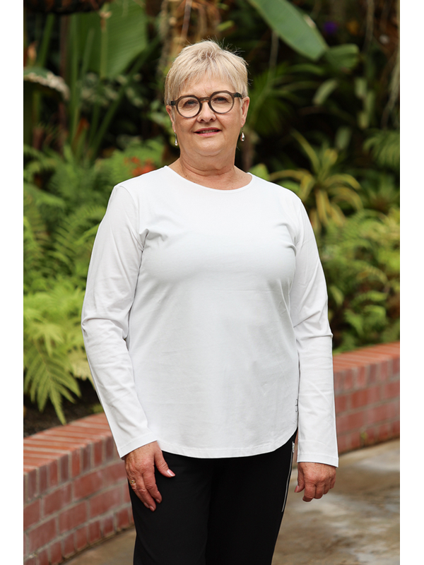White On Black Must Have Long Sleeve Top