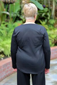 White On Black Must Have Long Sleeve Top