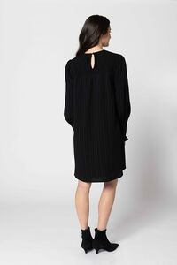 Seeking Lola Black Crinkle Zion Dress