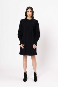 Seeking Lola Black Crinkle Zion Dress