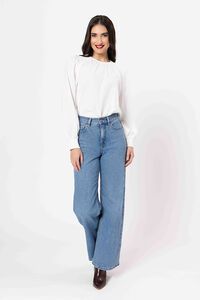 Seeking Lola Textured White Honeycomb Blouse