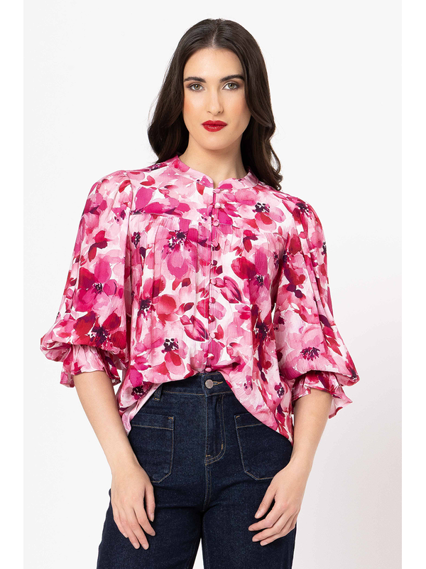 Seeking Lola Blossom Smudge Celia Blouse