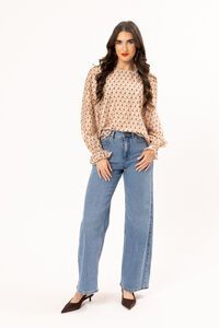 Seeking Lola Chestnut Geo Harper Top