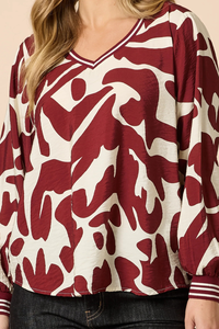 Threadz Aspen Print Top