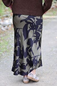 La Strada Bias Cut Print Skirt