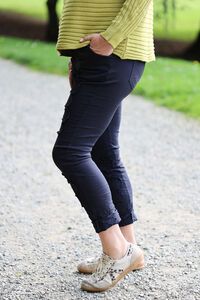 La Strada Flower Stretch Pant