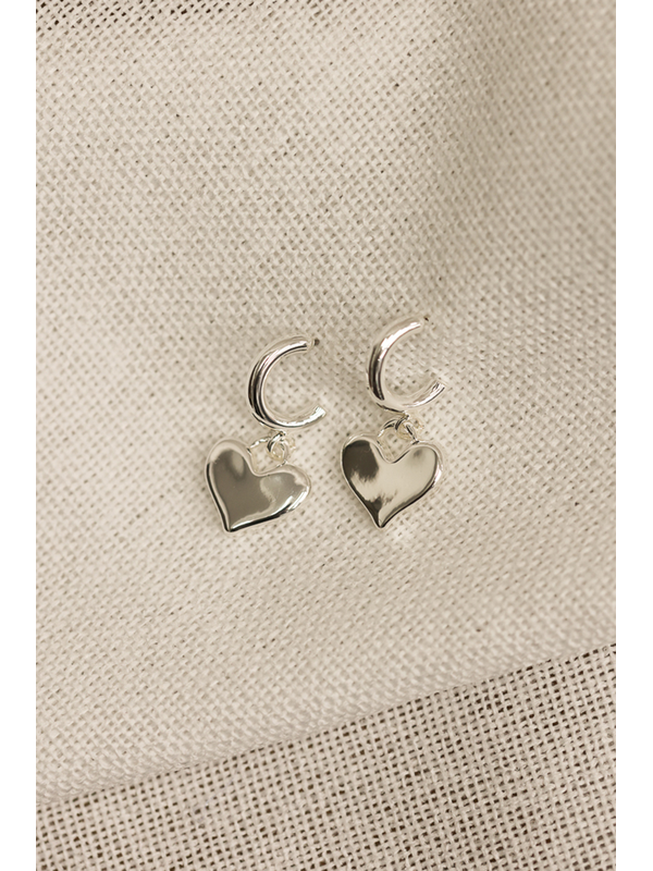 She Jewellery Heart Drop Earrings