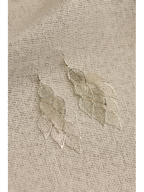 She Jewellery Leaf Drop Earrings