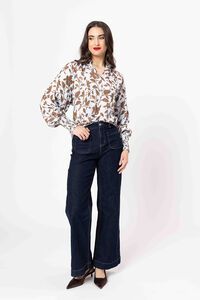 Leila + Luca Walnut Bloom Clara Blouse