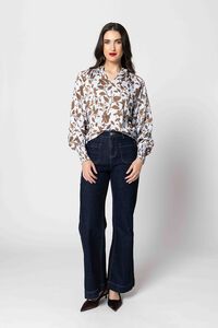 Leila + Luca Walnut Bloom Clara Blouse