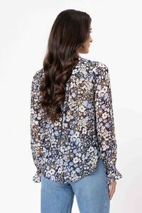 Seeking Lola Woodland Blossom LS Bonita Top
