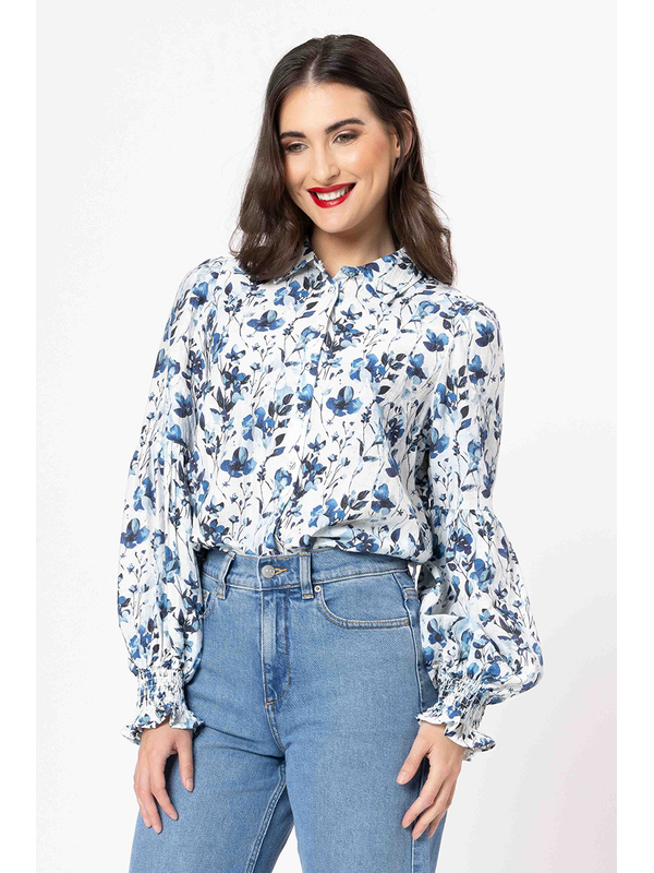 Seeking Lola Sapphire Garden Best Dressed Shirt