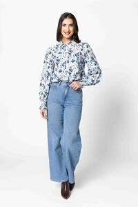 Seeking Lola Sapphire Garden Best Dressed Shirt