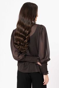 Seeking Lola Mocha Lace Byron Blouse