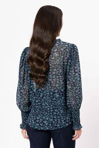 Seeking Lola Navy Instinct Byron Blouse