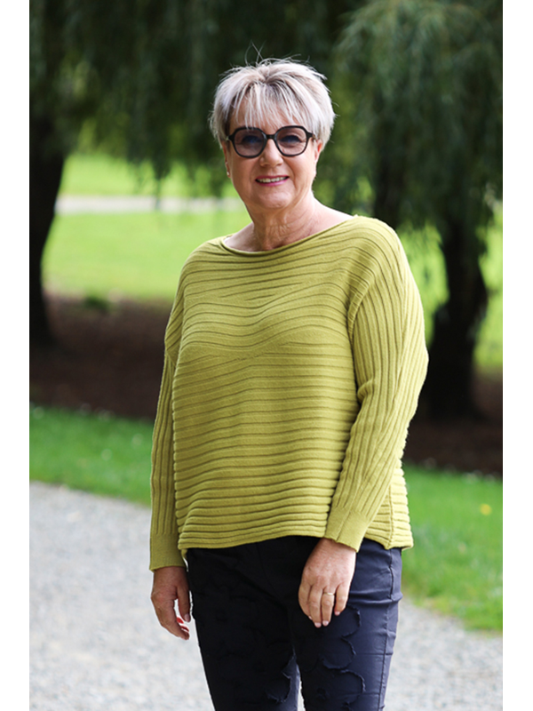 La Strada Wave Pattern Knitted Jumper