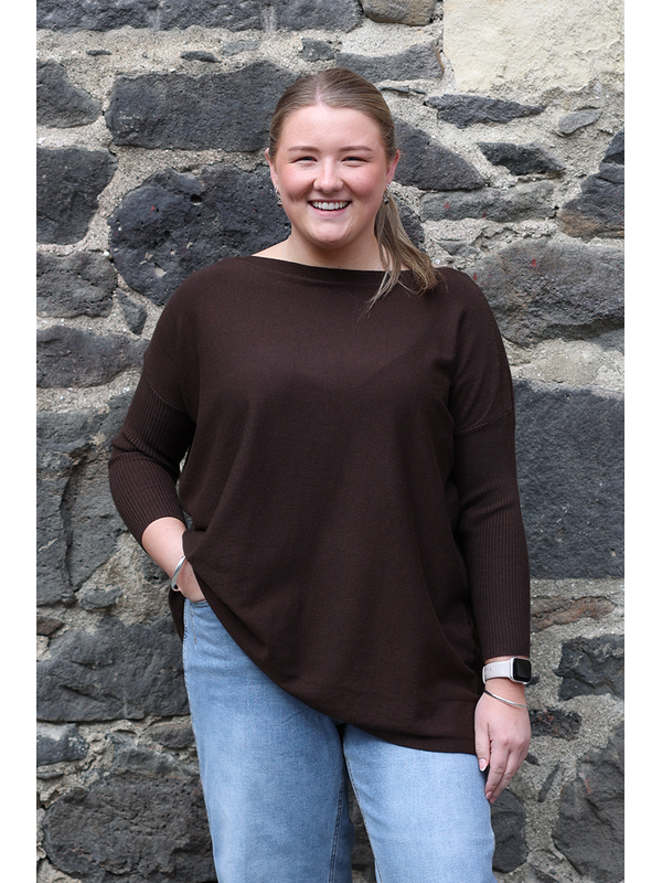 Fria The Label Center Back Rib Box Jumper