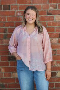 Fria The Label Placement Print Blouse