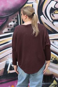 Fria The Label Curved Hem Box Jumper