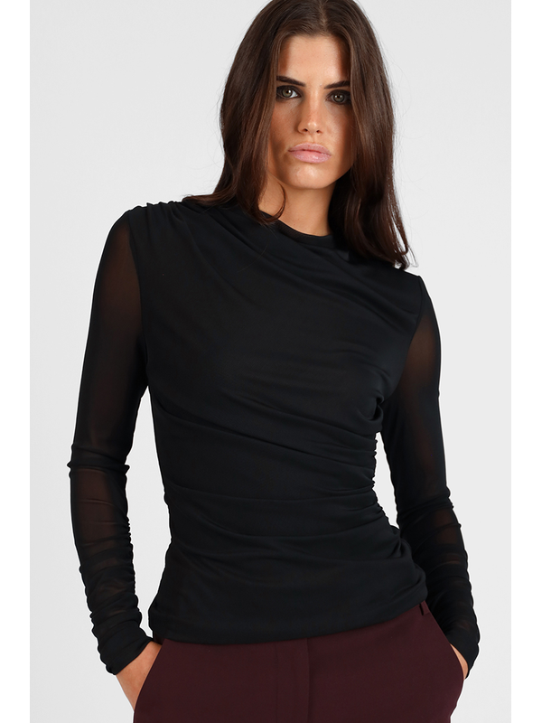 Storm Ruched Mesh Top