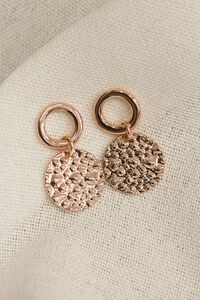 She Jewellery Hammered Disc Earrings