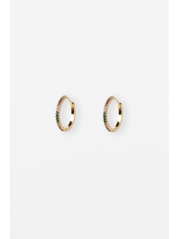 Stella + Gemma Hoop with Crystal Earring