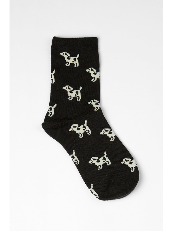 Stella + Gemma Dog Print Socks
