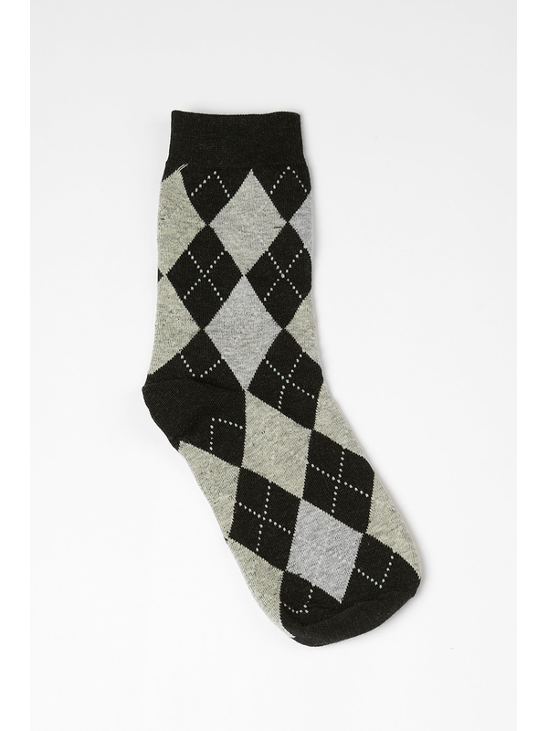 Stella + Gemma Argyle Print Sock