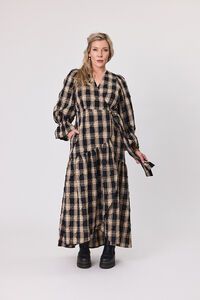 Libertine Black Camel Plaid Wyatt Dress