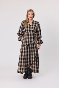 Libertine Black Camel Plaid Wyatt Dress